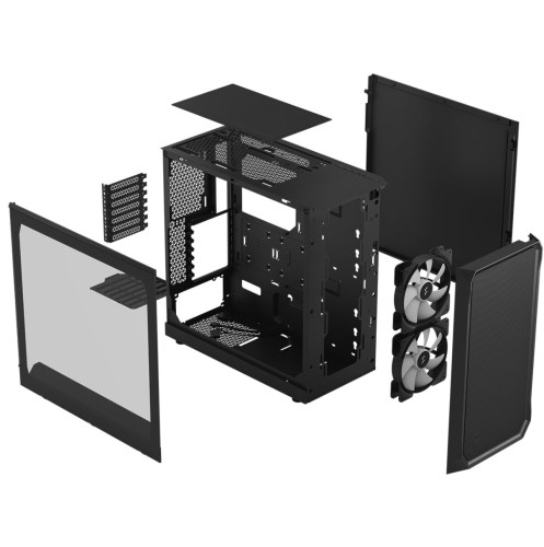 Caixa ATX Fractal Design Focus 2 RGB Black TG Clear Tint